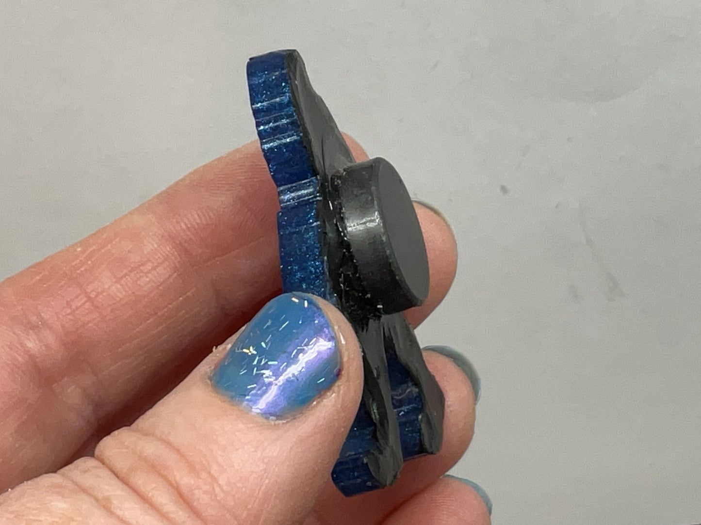 Small Royal Blue Bigfoot Magnet