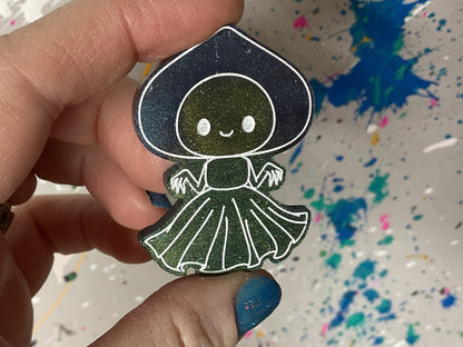 Small Blue Green Flatwoods Monster Magnet - Color Shift