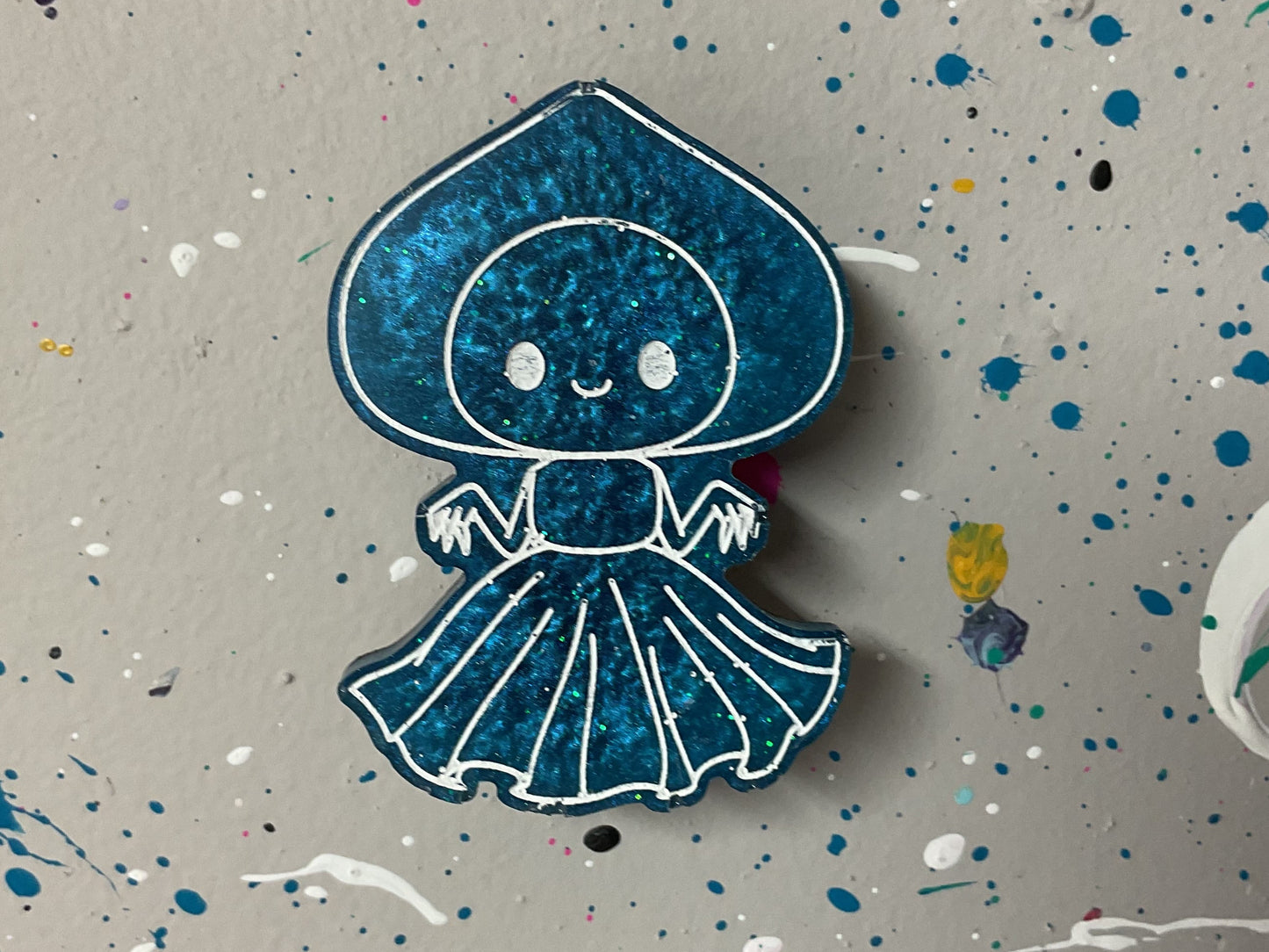 Small Light Blue Flatwoods Monster Magnet