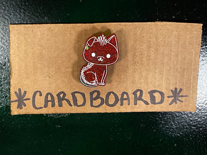 Small Glittery Red Chupacabra Magnet
