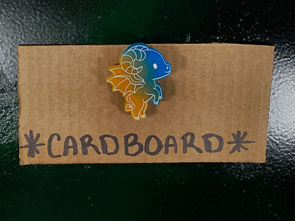 Small Glow in the Dark Jersey Devil Magnet Blue and Yellow