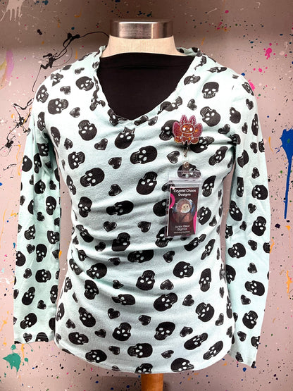 Pink & Gold Mothman Retractable Badge Reel