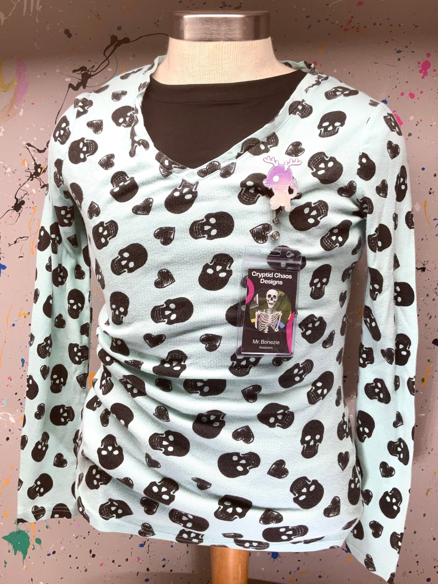 Purple Wendigo Retractable Badge Reel-Glow In The Dark