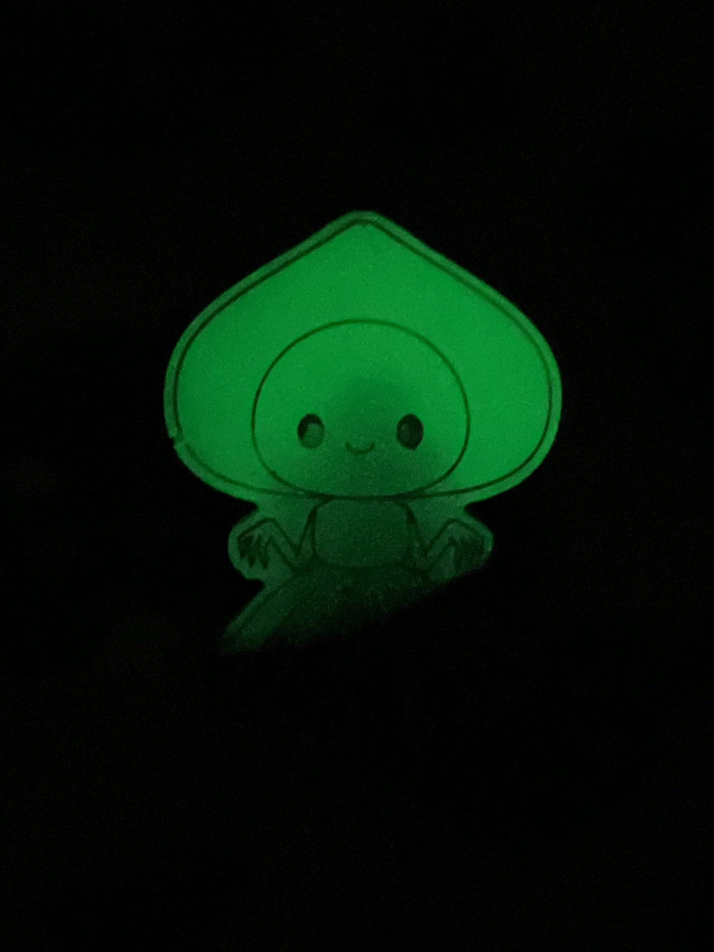 Black & Green Flatwoods Monster Retractable Badge Reel - Glow in the Dark