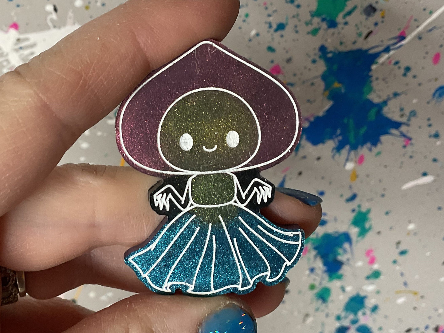 Small Flatwoods Monster Magnet- Color Shift