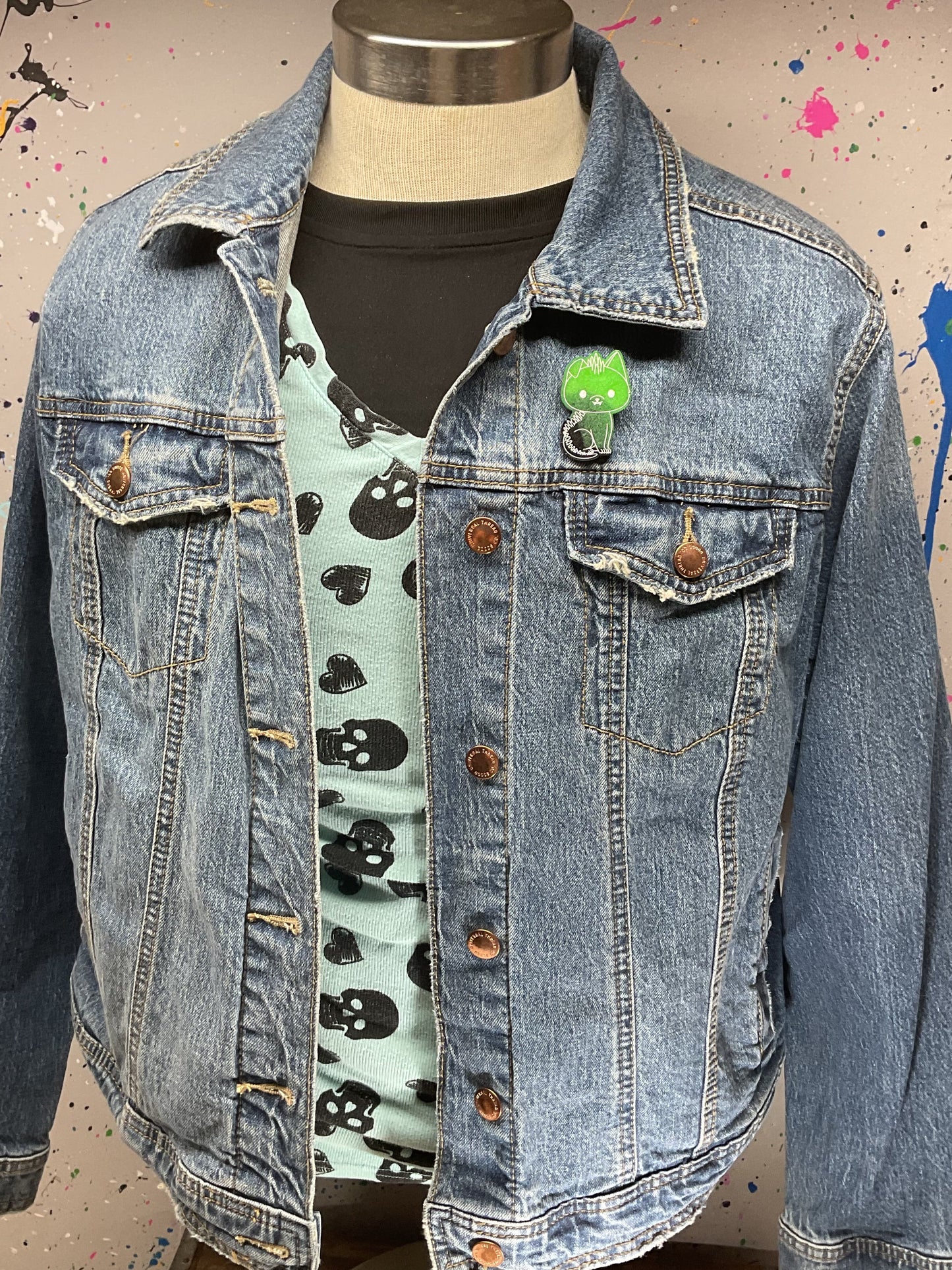 Glow in the Dark Chupacabra Pin