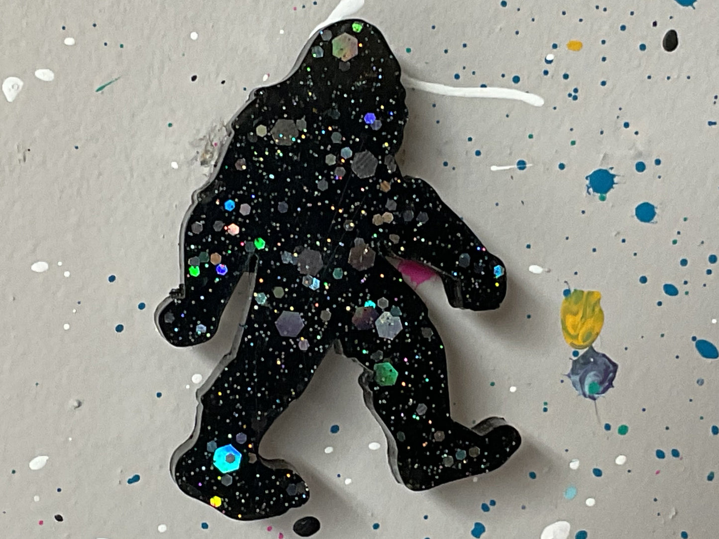 Small Holographic Bigfoot Magnet