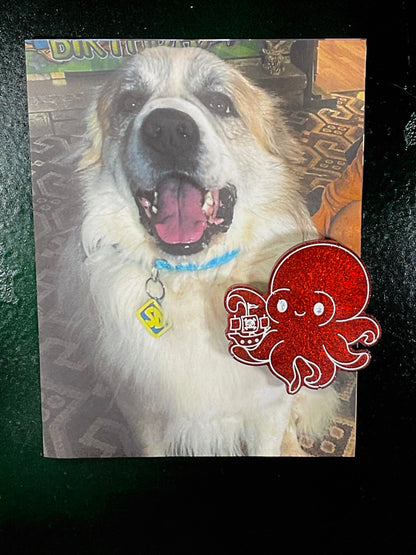 Small Red Kraken Magnet