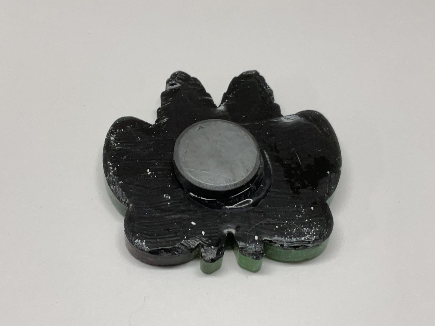 Small Green Glitter Mothman Magnet