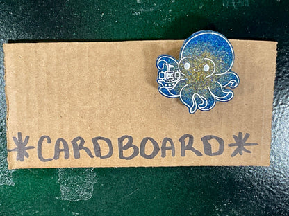 Small Blue Yellow Kraken Magnet