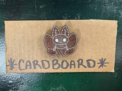 Small Brown & White Mothman Magnet