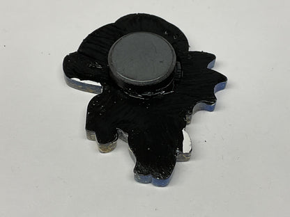 Small Blue with Gold Glitter Jersey Devil Magnet