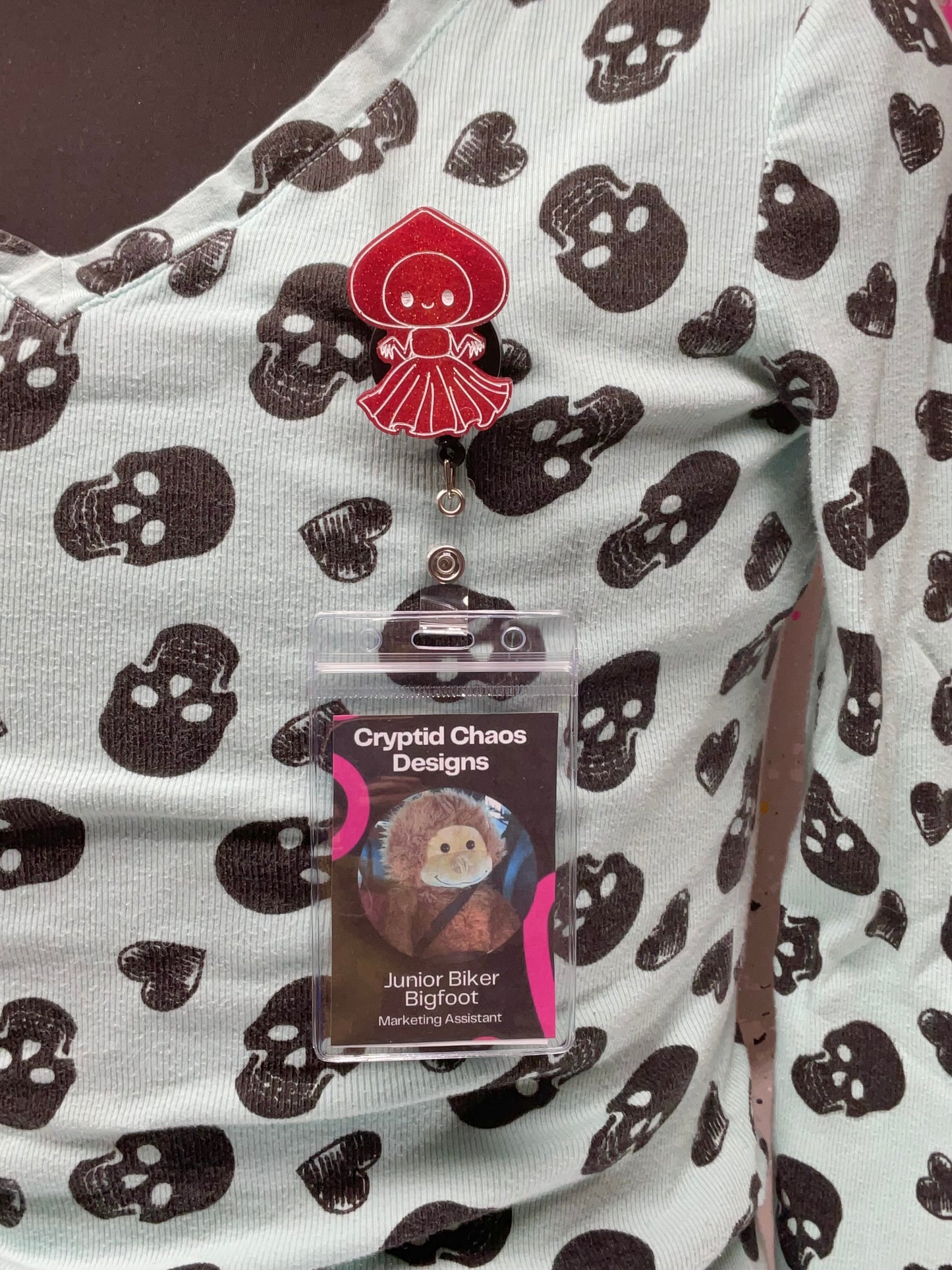 Red Flatwoods Monster Retractable Badge Reel