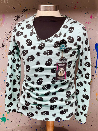 Black & Teal Flatwoods Monster Retractable Badge Reel