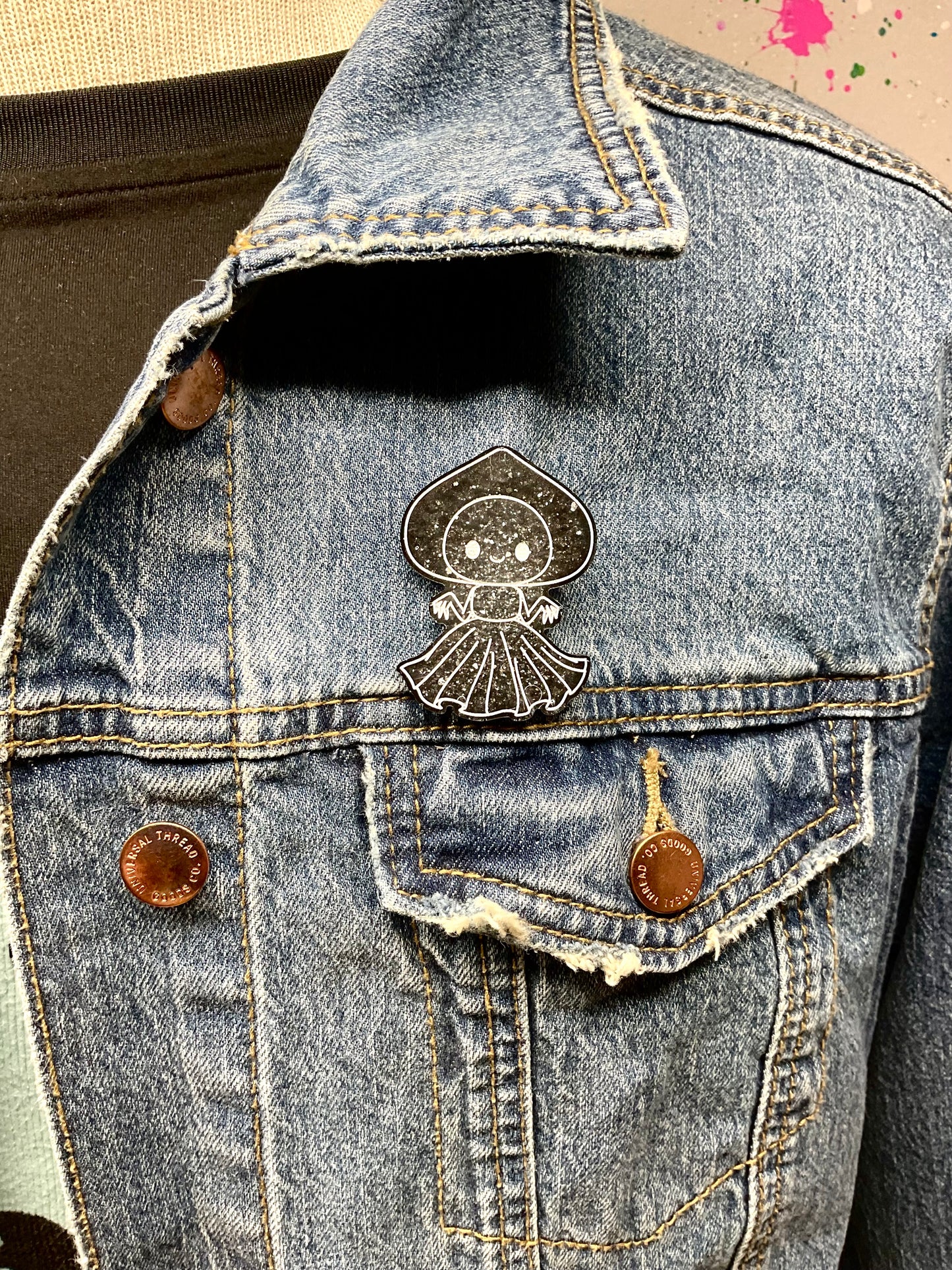 Black Flatwoods Monster Pin