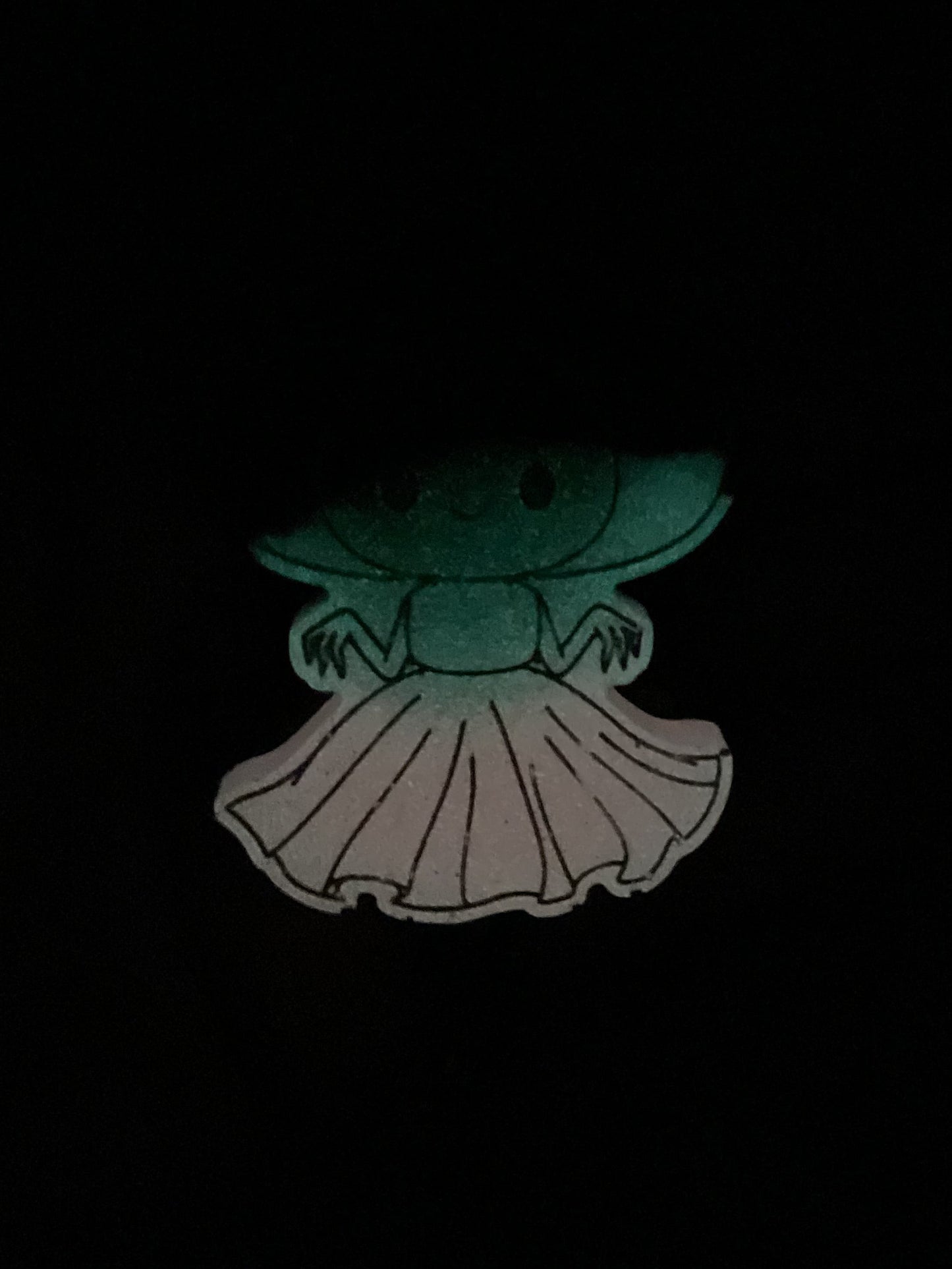 Black & Pink Flatwoods Monster Retractable Badge Reel - Glow in the Dark