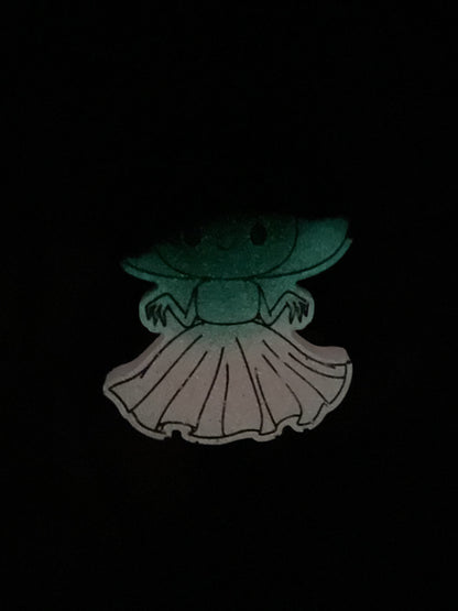 Black & Pink Flatwoods Monster Retractable Badge Reel - Glow in the Dark