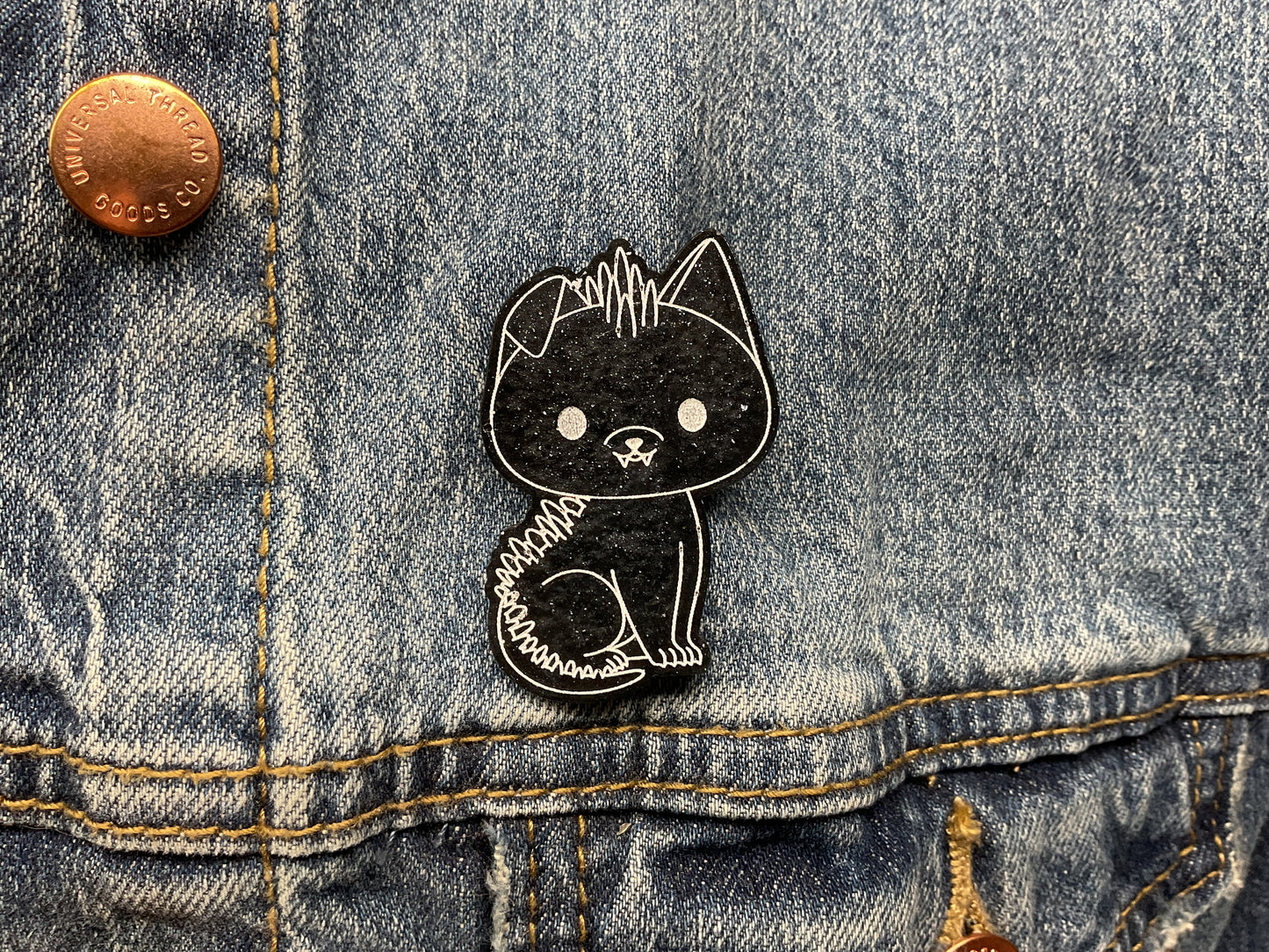 Black Chupacabra Pin