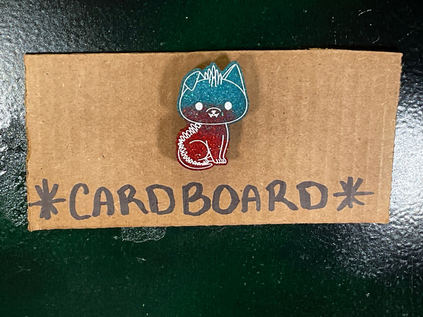 Small Blue Red Chupacabra Magnet