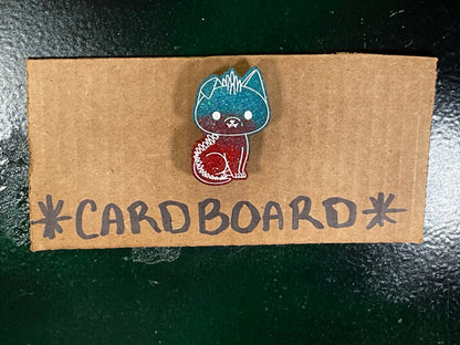 Small Blue Red Chupacabra Magnet