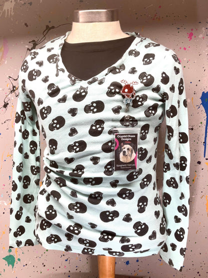 Red & Blue Glitter Wendigo Retractable Badge Reel