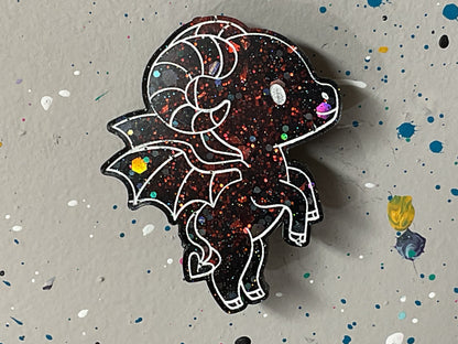 Small Red & Black Jersey Devil Magnet