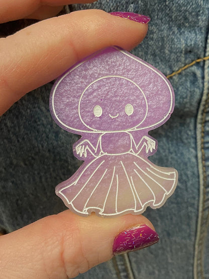 Purple Flatwoods Monster Pin-Glow In The Dark