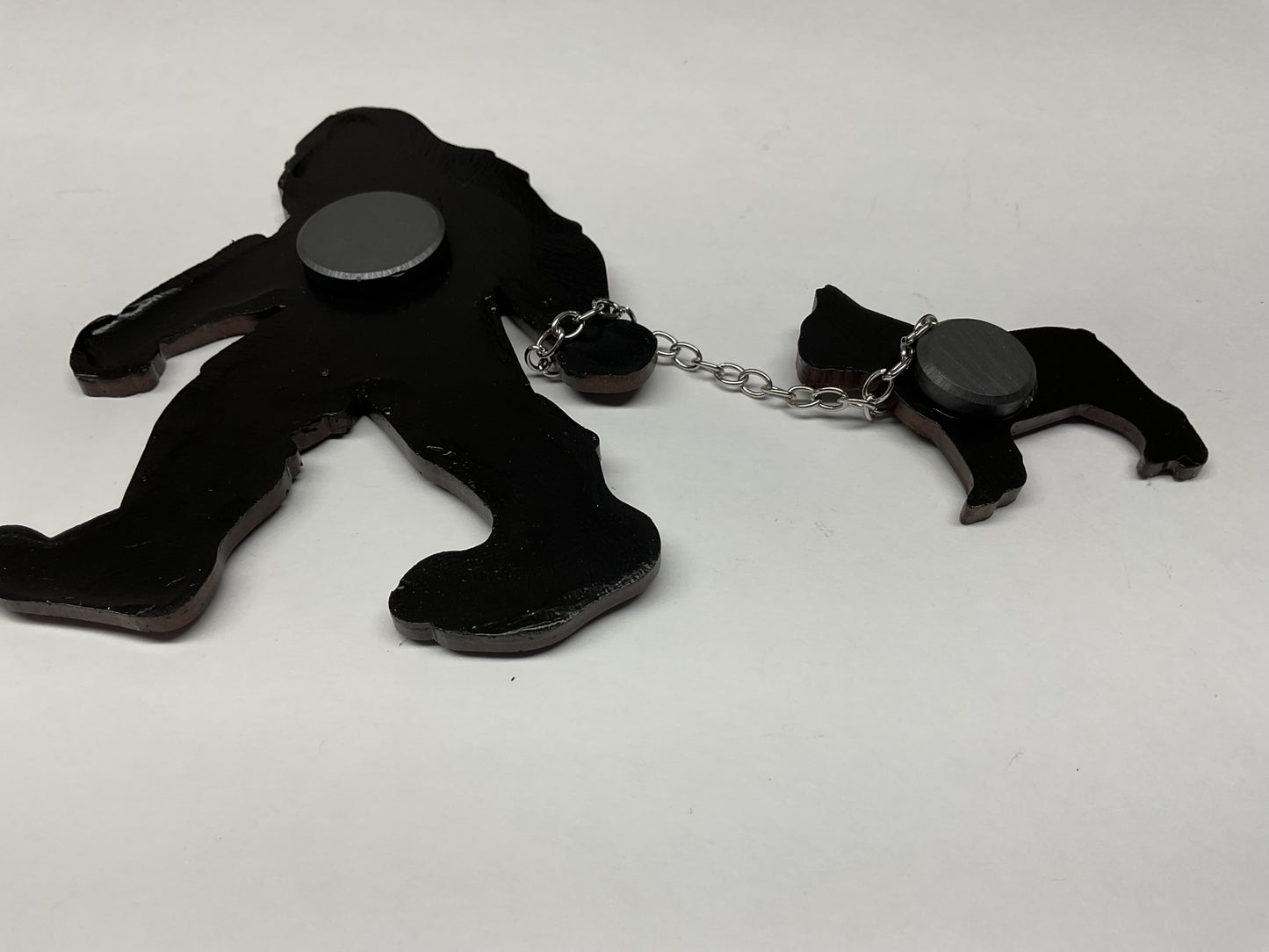 Large Bigfoot Walking Dog Magnet - French Bulldog Thick Chain
