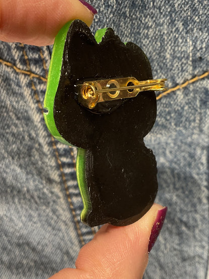 Glow in the Dark Chupacabra Pin