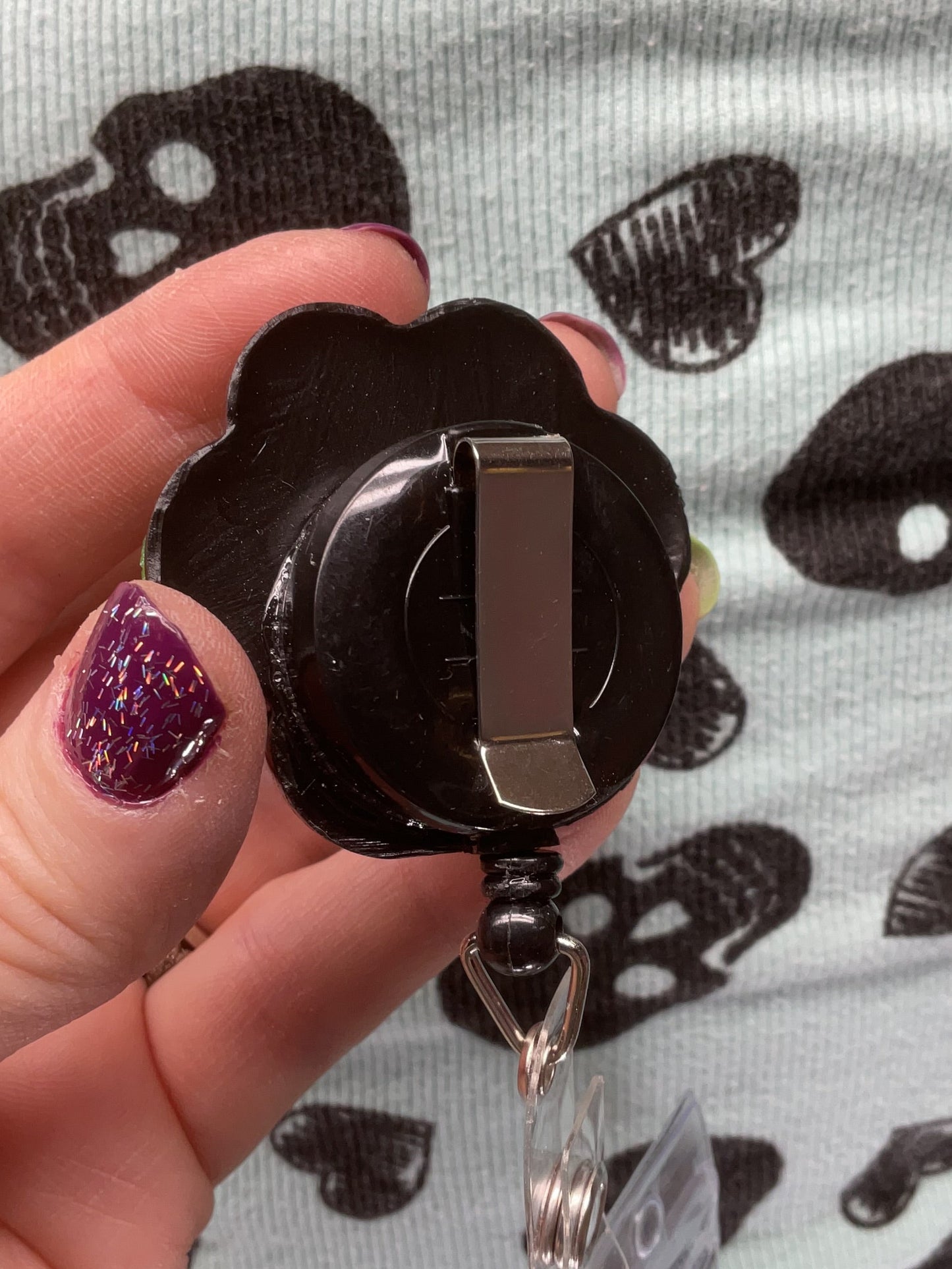 Glow In The Dark 3D Paw Print Badge Reel