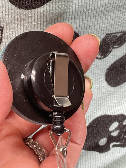 Official Bigfoot Search Team Retractable Badge Reel - Blue & Red