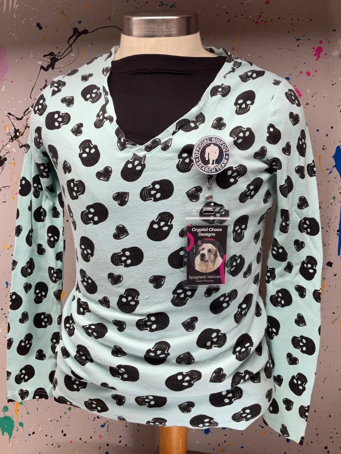 Official Bigfoot Search Team Retractable Badge Reel - Blue