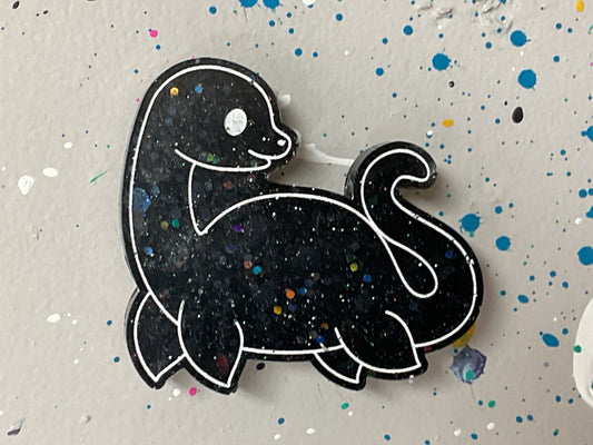 Small Loch Ness Monster Cosmic Black Magnet