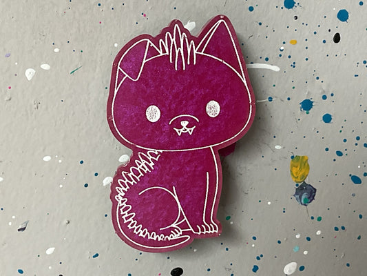 Small Hot Pink Chupacabra Magnet