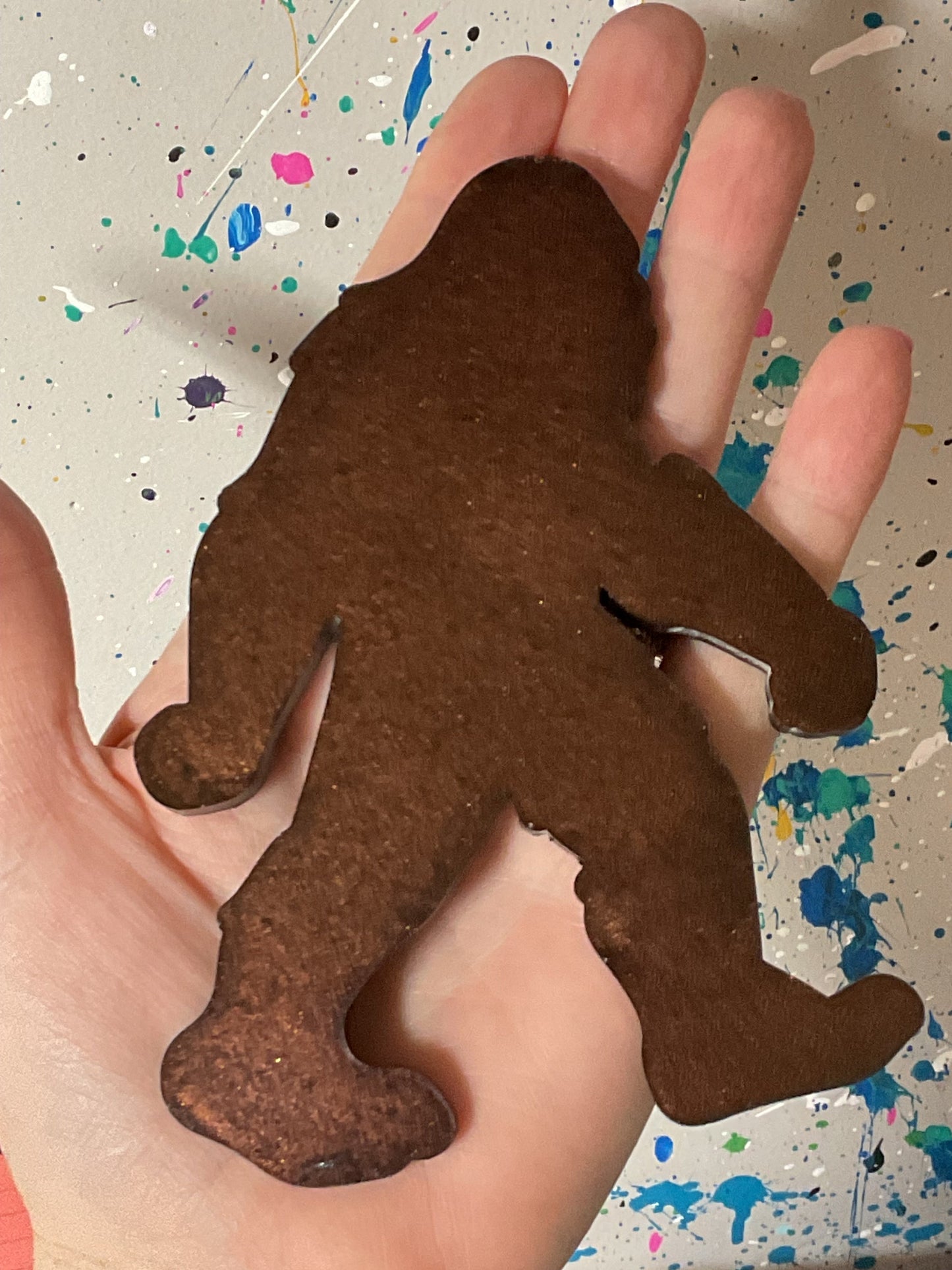 Large Brown Bigfoot Magnet - 5 Inches Tall