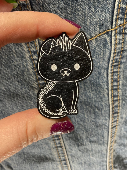 Black Chupacabra Pin